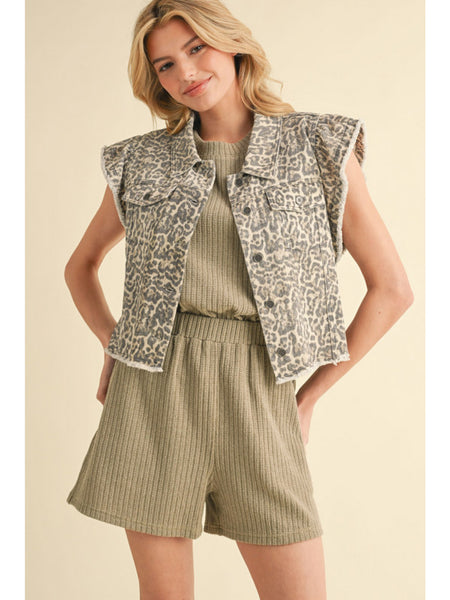 LOLA LEOPARD VEST