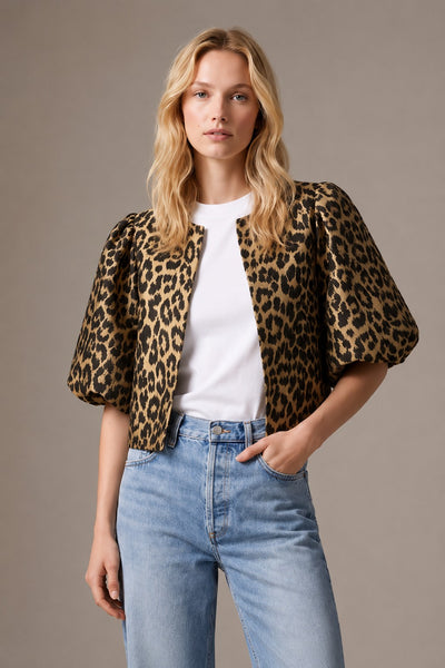 LEOPARD PRINT JACKET