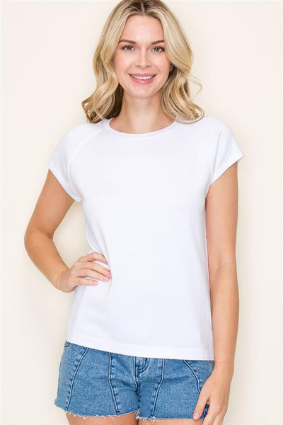 RAGLAN SHORT SLEEVE, IVORY