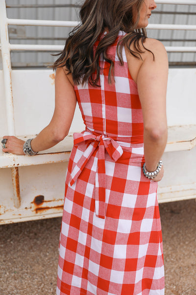 BIG 12 GINGHAM DRESS