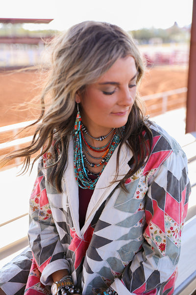OPEN RANGE QUILTED PONCHO