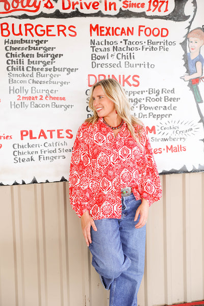 THREADROCK MOSIAC BUTTON DOWN