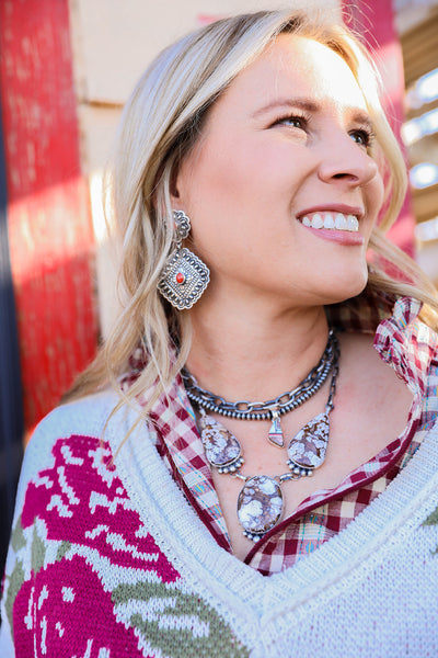 CABERNET CRUSH PLAID BUTTON DOWN