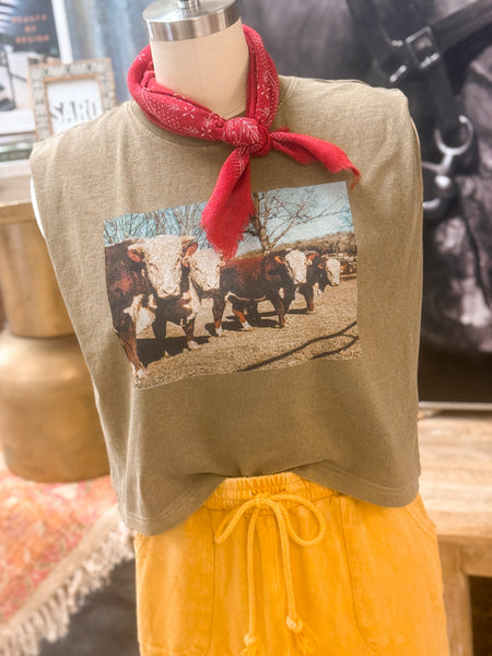 CLASSIC PRINT BANDANA, POPPY RED