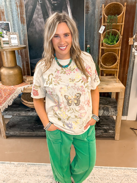 BUTTERFLY GARDEN TEE