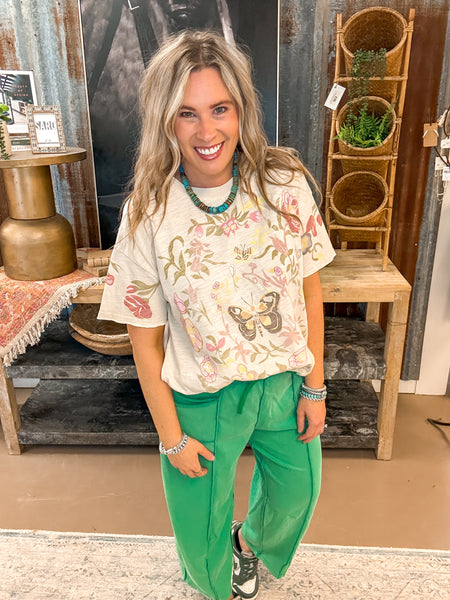 BUTTERFLY GARDEN TEE
