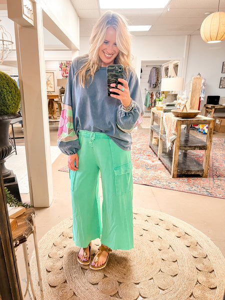 UTILITY CARGO PANTS, ATLANTIS GREEN