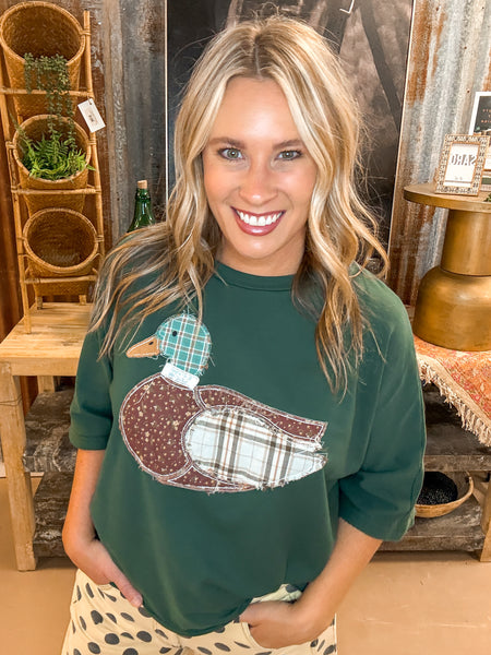 MALLARD DUCK TOP, HUNTER GREEN