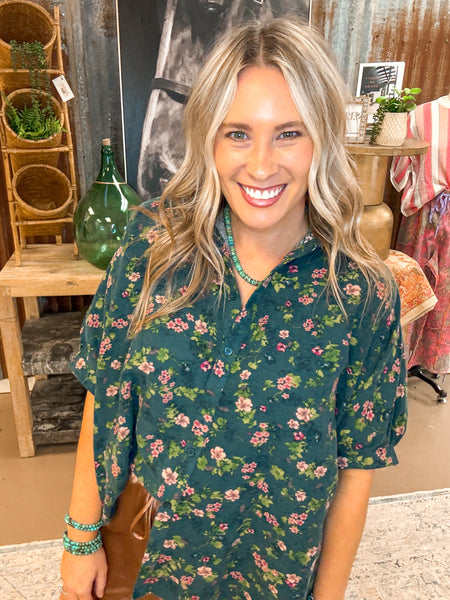 DEEP OLIVE BUTTON DOWN