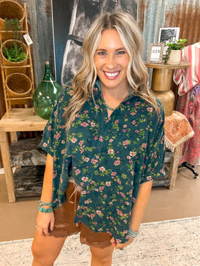 DEEP OLIVE BUTTON DOWN