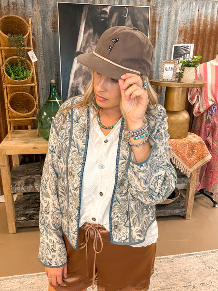 LIGHTWEIGHT QUILTED JACKET, ALMOND