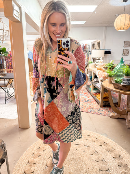 PAYTON PATCHWORK DRESS