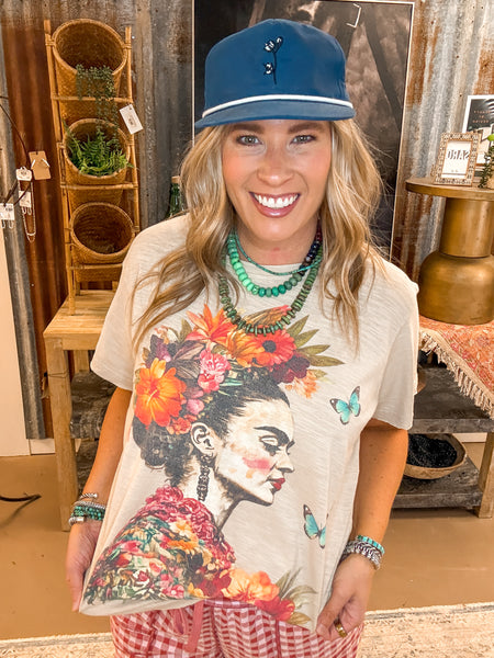 FRIDA KALHO PRINT TEE, NATURAL