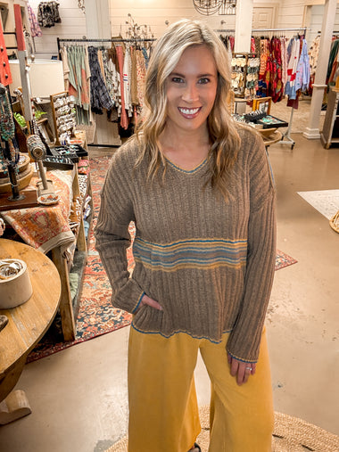 BOBBI BOHO SWEATER, MOCHA