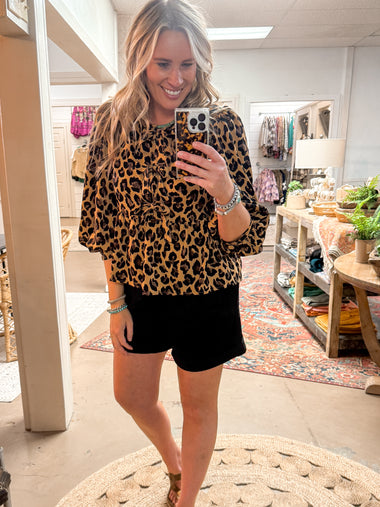 LUCY LUXEKNIT SHORTS, BLACK