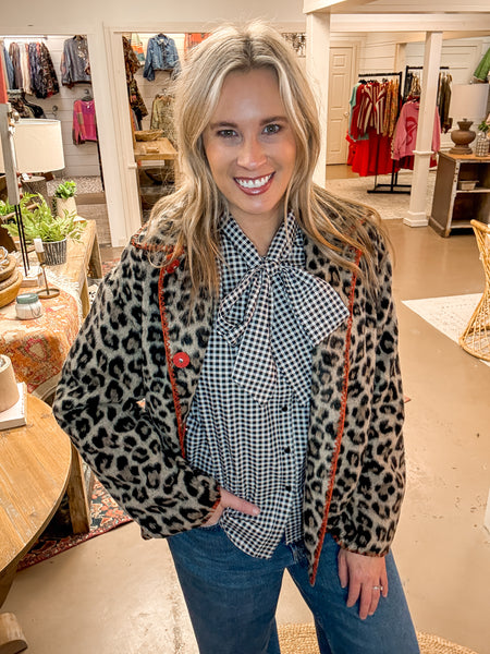 LEOPARD PRINT JACKET