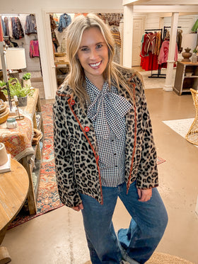 LEOPARD PRINT JACKET