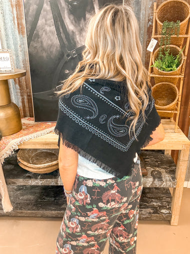 BANDANA SCARF, BLACK