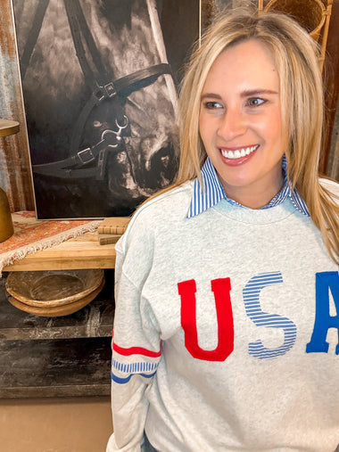 BLUE & WHITE STRIPE COLLAR