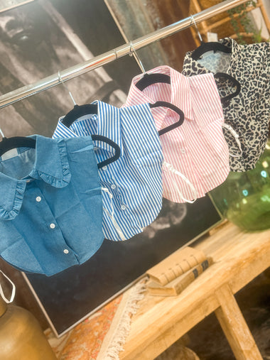 PINK & WHITE STRIPE COLLAR