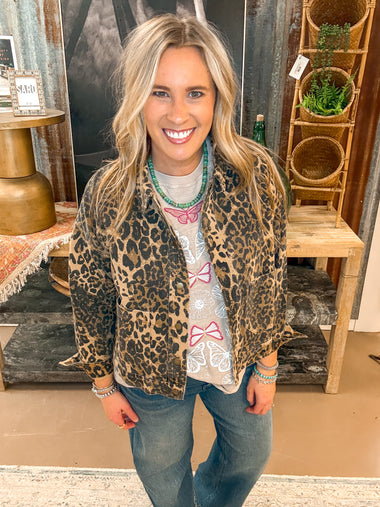LEOPARD PRINT JACKET
