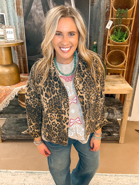 LEOPARD PRINT JACKET