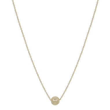 THIN CHAIN W/ 8mm BEAD, GOLD