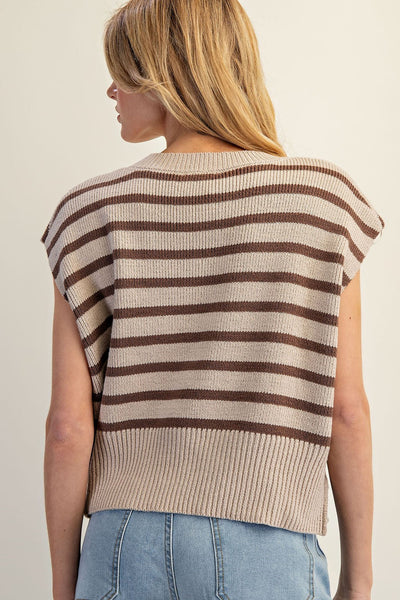 SHILOH STRIPED SWEATER TOP