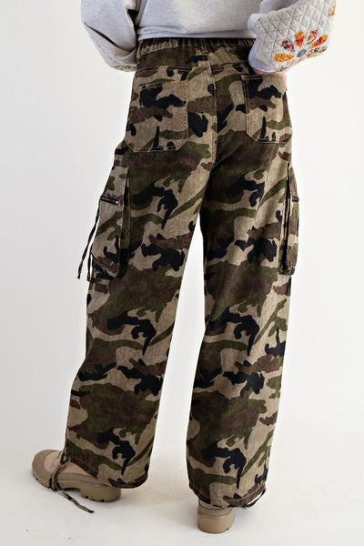 CAMO PRINT CARGO PANTS