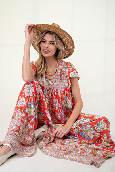 FLORAL PRINTED ROMPER