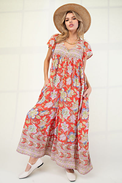 FLORAL PRINTED ROMPER