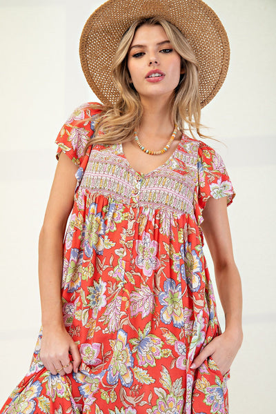 FLORAL PRINTED ROMPER