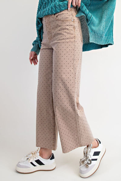 POLKA DOT PANTS, LATTE