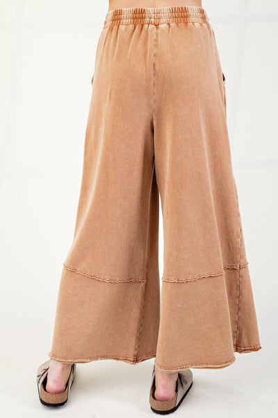 FLOWER PATCH TERRY KNIT PANTS