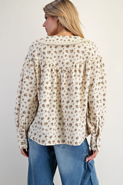 ETTA EYELET LACE BLOUSE, CREAM