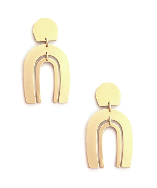 GEO U SHAPE EARRING