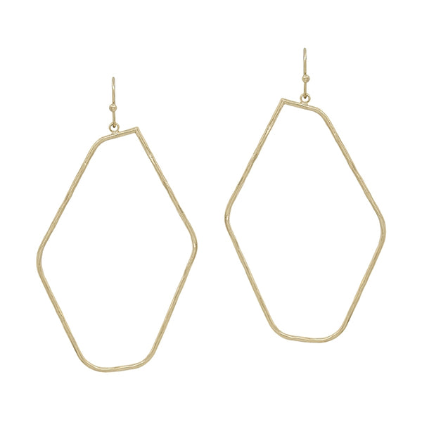 THIN GEO EARRING, 2"