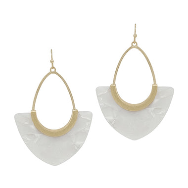 TEARDROP ACRYLIC EARRING, 2"