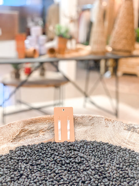 SATIN BAR EARRING, 2.5"